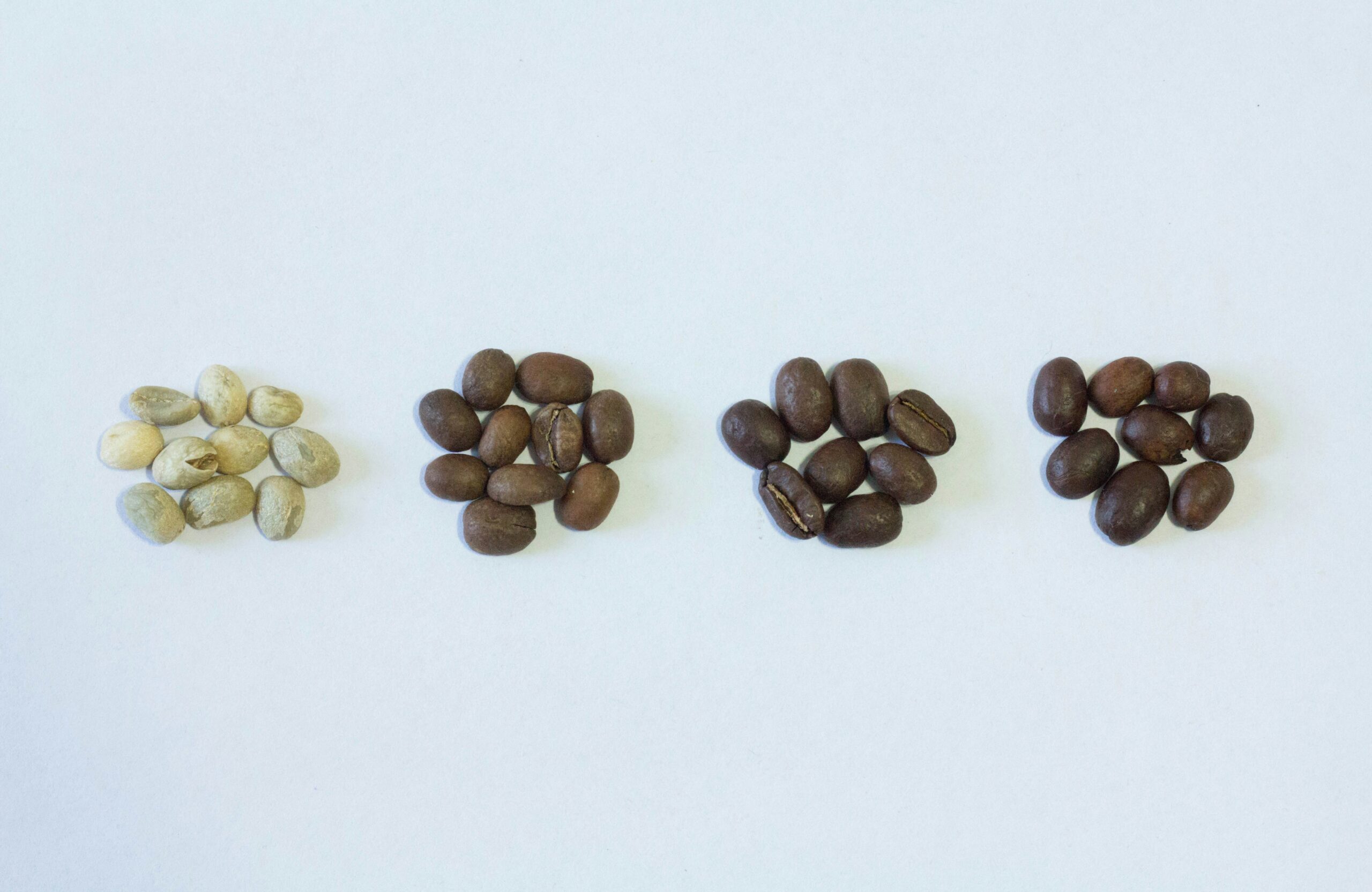 different types of coffee beans roast